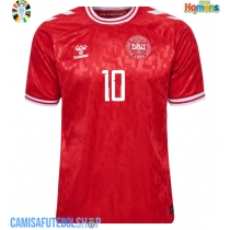 Camisa de time de futebol Dinamarca Christian Eriksen #10 Replicas 1º Equipamento Europeu 2024 Manga Curta